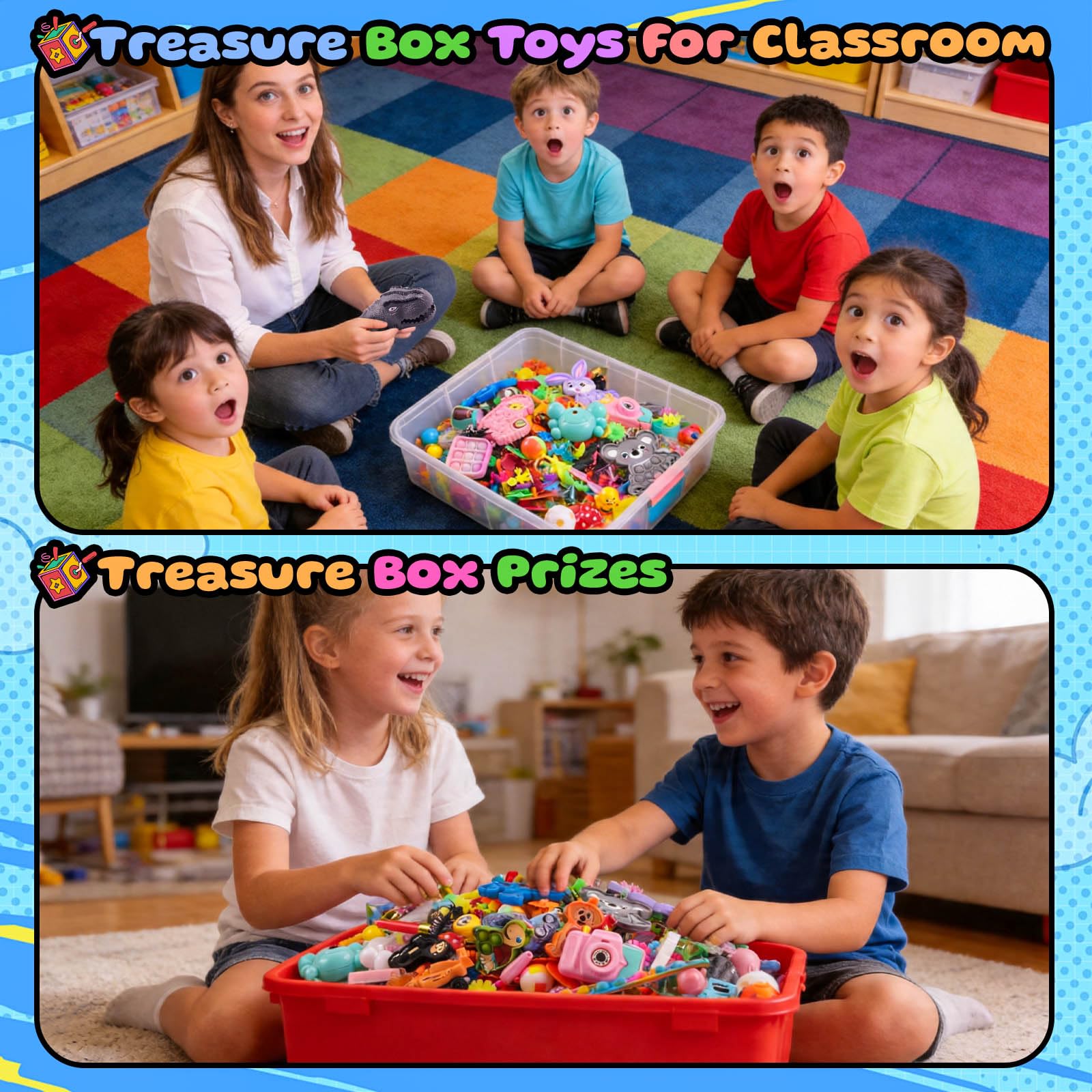 640 PCS Kids Party Favors - Fidget Toys & Prizes -2