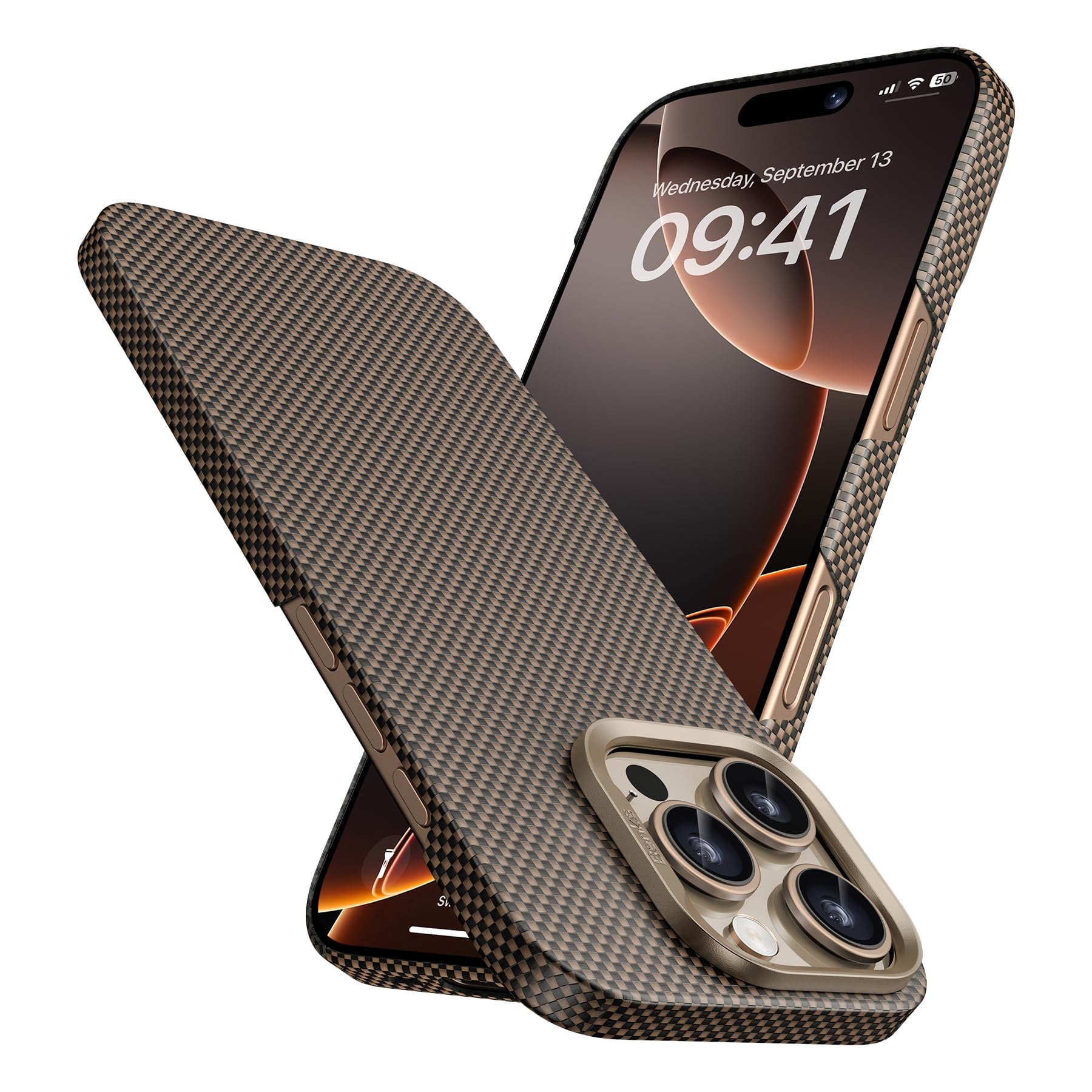 LIFEKA Custodia In Fibra Di Carbonio Per IPhone 14 13 12 Pro Max - Foto 6