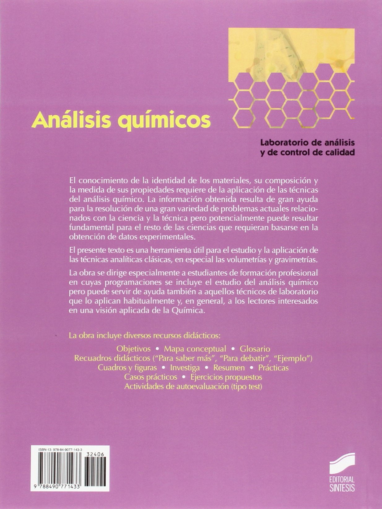 Análisis químicos: 6 (Química)