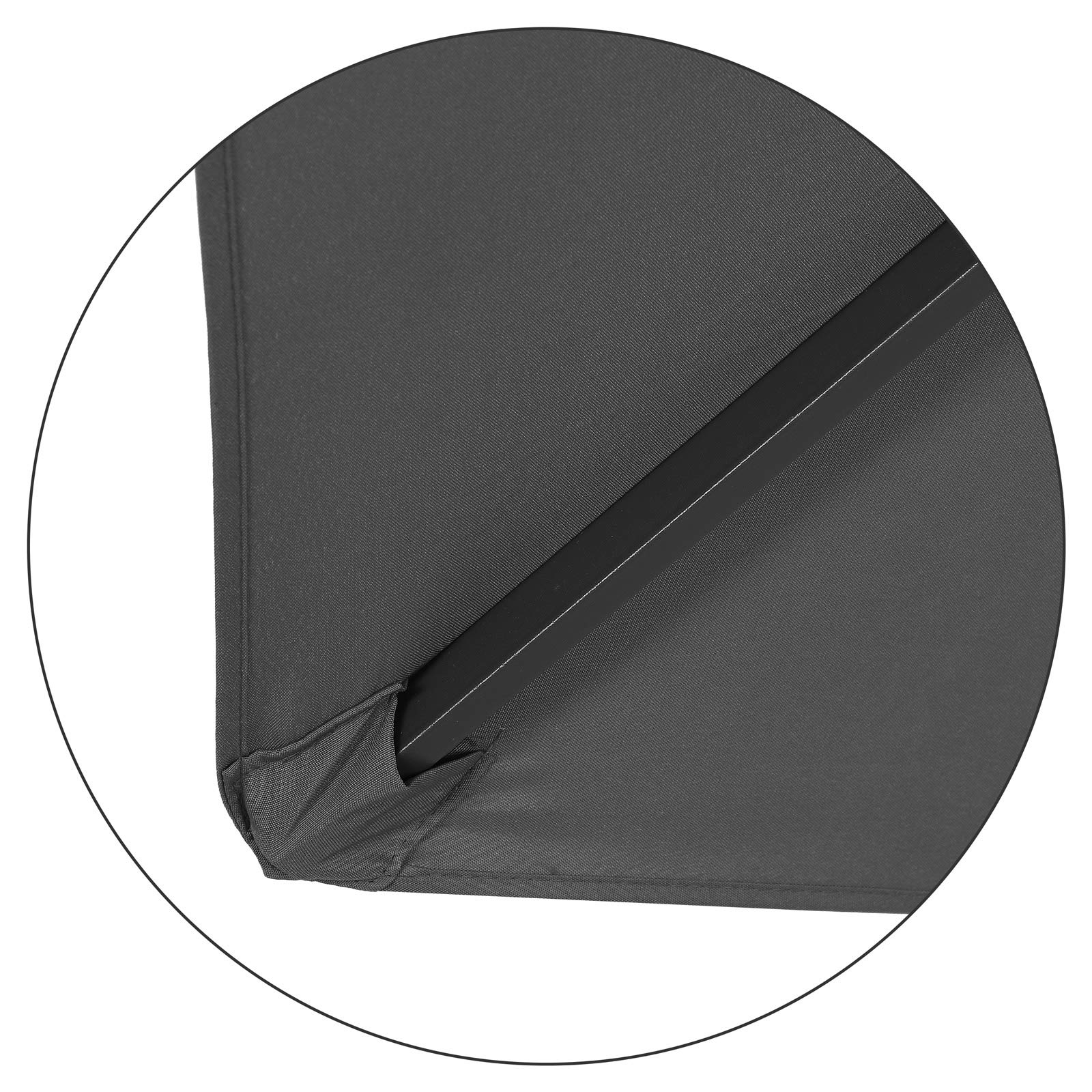 Ombrellone Da Giardino 300 Cm Con Protezione UV 80+, Palo In Alluminio E Apertura A Manovella, Impermeabile