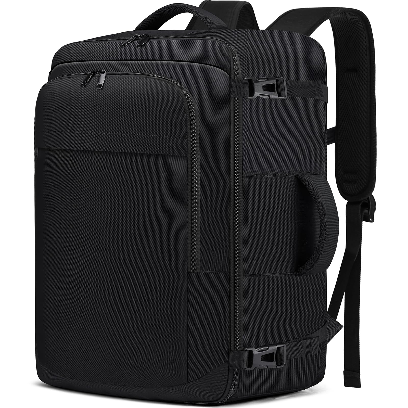 Handgepäck Rucksack Handgepäck Rucksack für Flugzeug Klein Reiserucksack Unter Sitz Handgepäck Tasche für Weekender Kurze Tirp für Herren und Damen,Schwarz