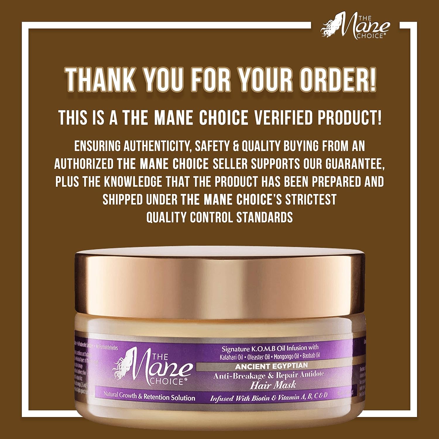 The Mane Choice Ancient Egyptian Anti-Breakage & Repair Antidote Hair Mask, 8 Ounce (Pack of 2)