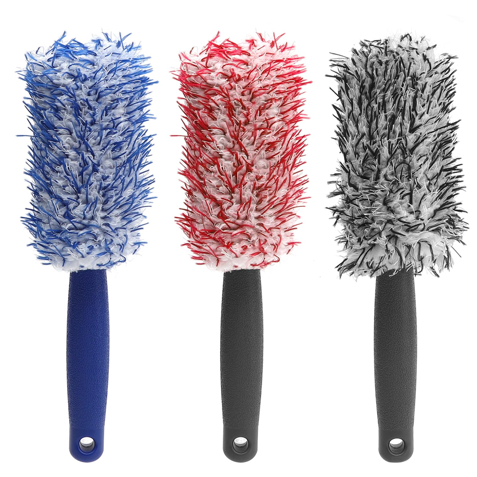 Lot de 3 brosses pour jantes de voiture