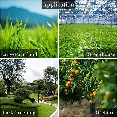 Miniatura 7 de Emisores de riego por goteo, 10 rociadores ajustables de 360 grados con boquilla de nebulización de microplantas de una sola púa para invernadero,