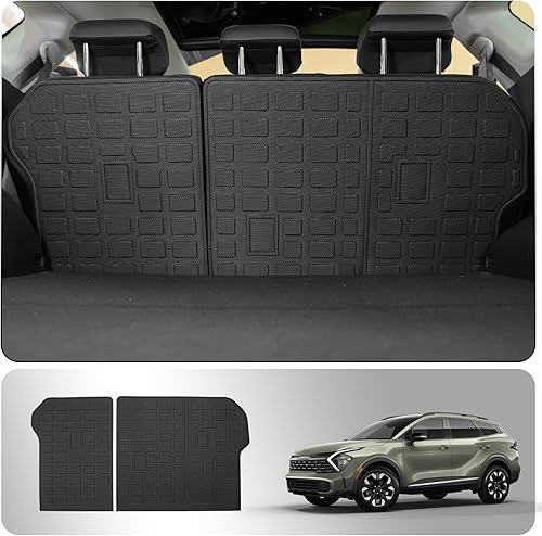 Protector de asiento trasero compatible con KIA Sportage 2023 2024 Tapete de carga para maletero TPE para todo tipo de clima, accesorios Sportage