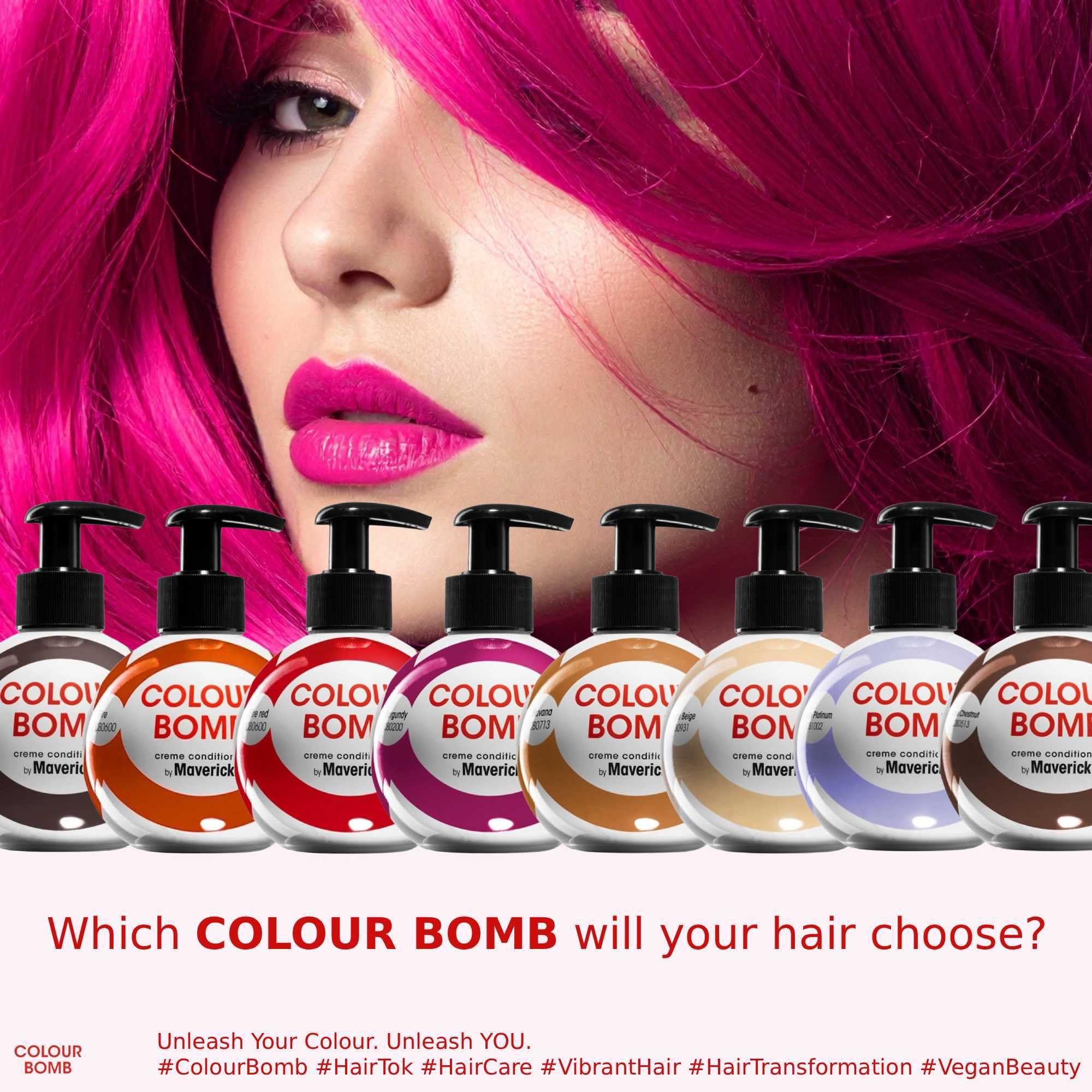 250ml – Balsamo depositante per capelli colorati, trattamento rinfrescante per capelli brillanti e brillanti, senza miscelazione, vegano, senza ammoniaca e perossido (Pink)