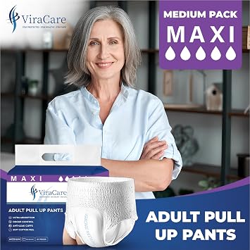 48 x Maxi Incontinence Pants Women and Men, Adult Nappies