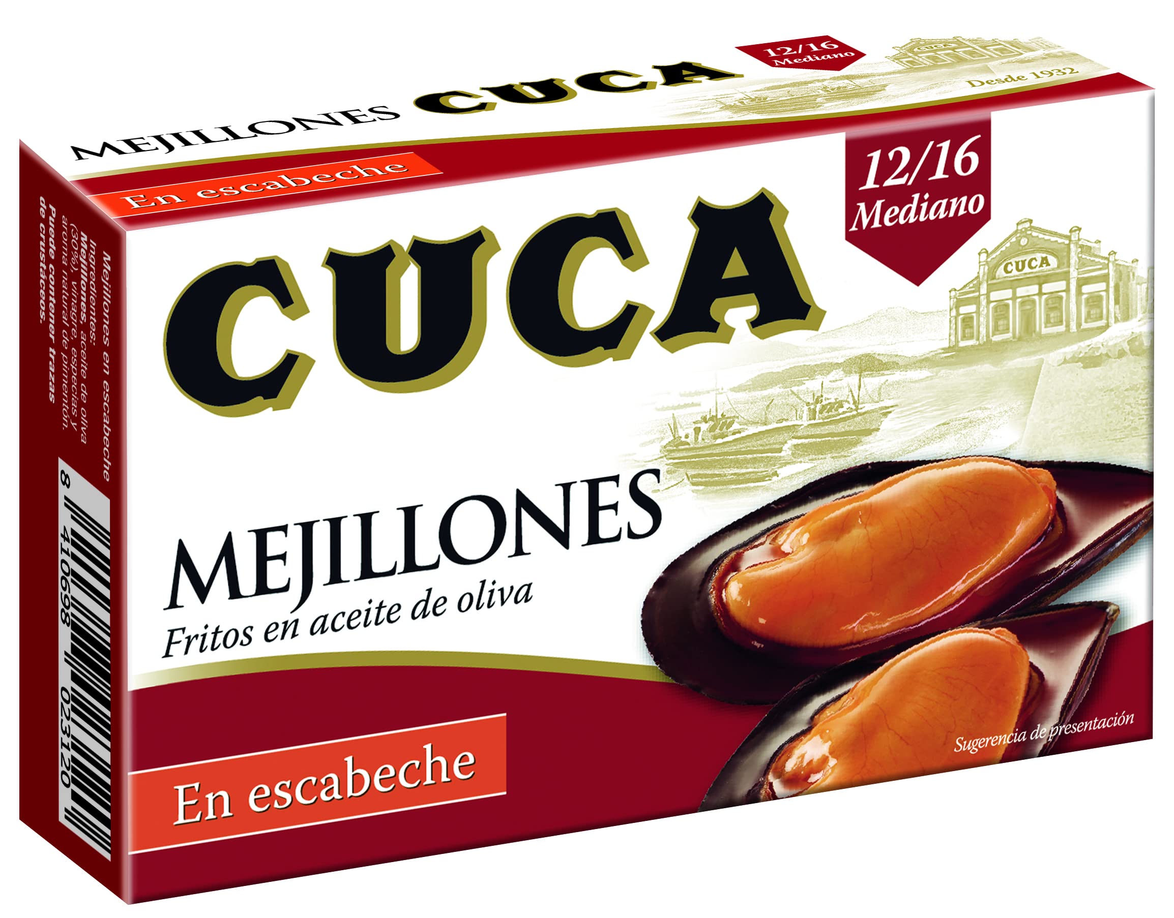 Cuca Mejillones en Escabeche 115g