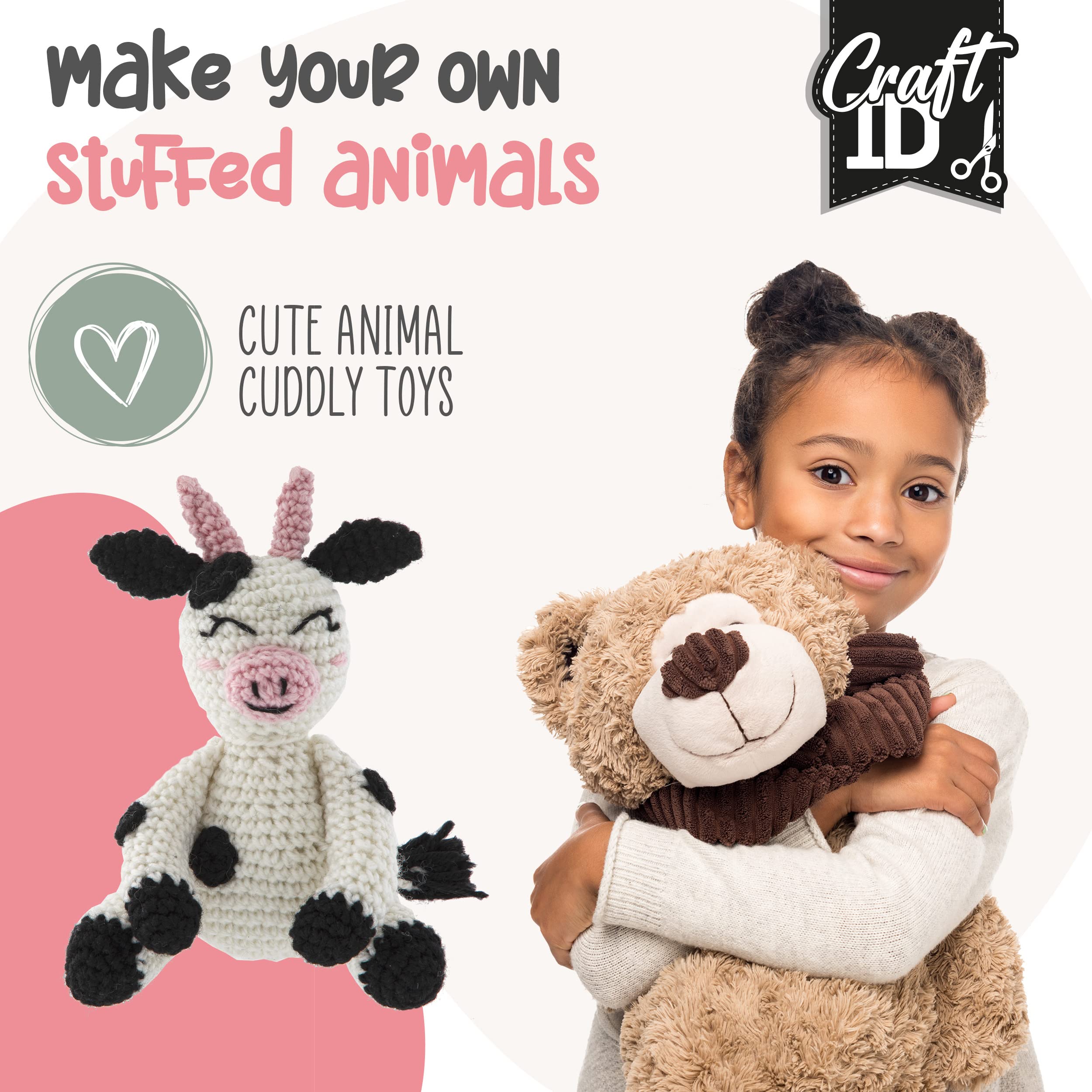 Craft ID Cow Crochet Set, multicoloured, Kuh - Image 4