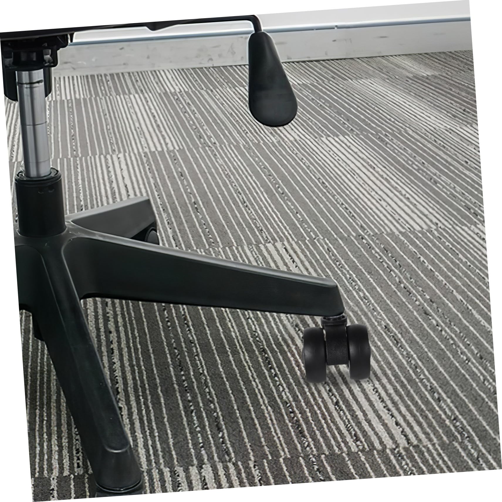 Ruedas Giratorias para Sillas de Oficina 5 Piezas Tpr Negro
