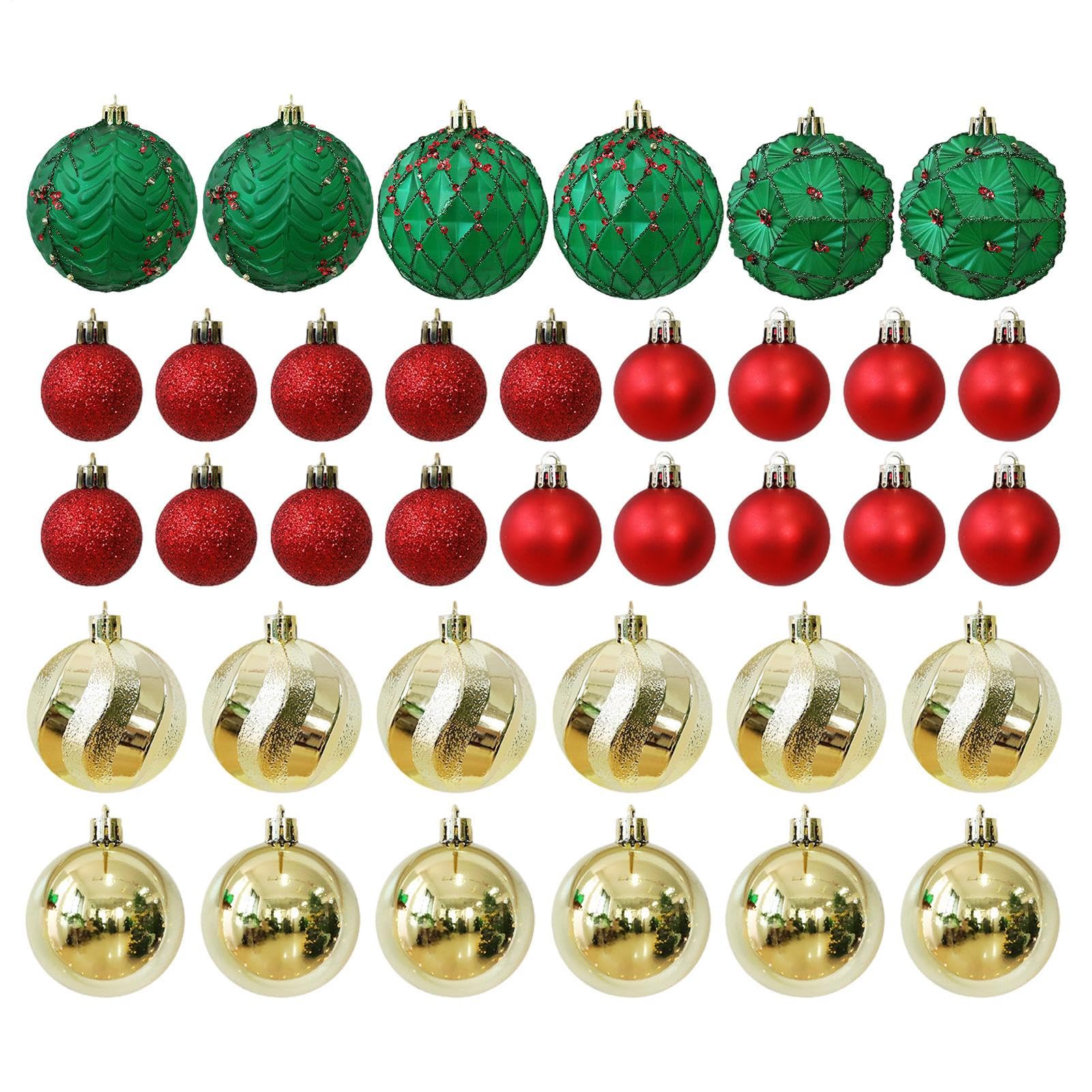 Boules de Noël pour extérieur et jardin, pendentifs festifs pour porche et fenêtres