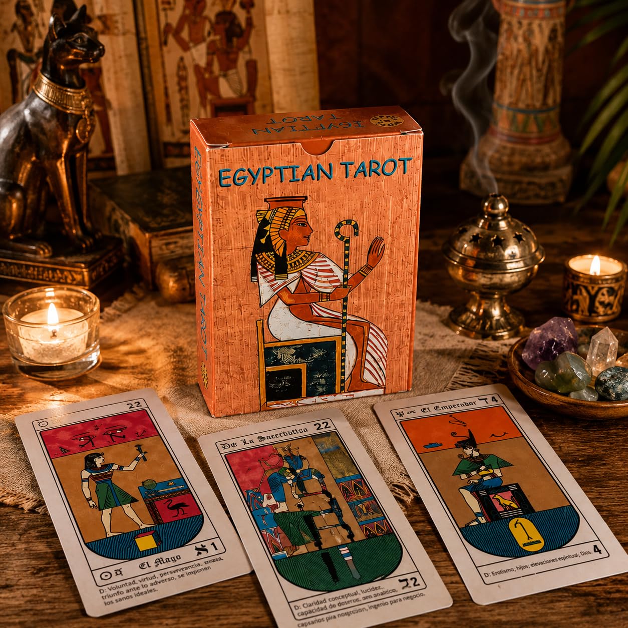 Tarot EGIPCIO EDICION ESPECIAL　アルゼンチン製 Amazon.com: Zoeartcrafts Tarot Egipcio Deck in Spanish | 78 Cards