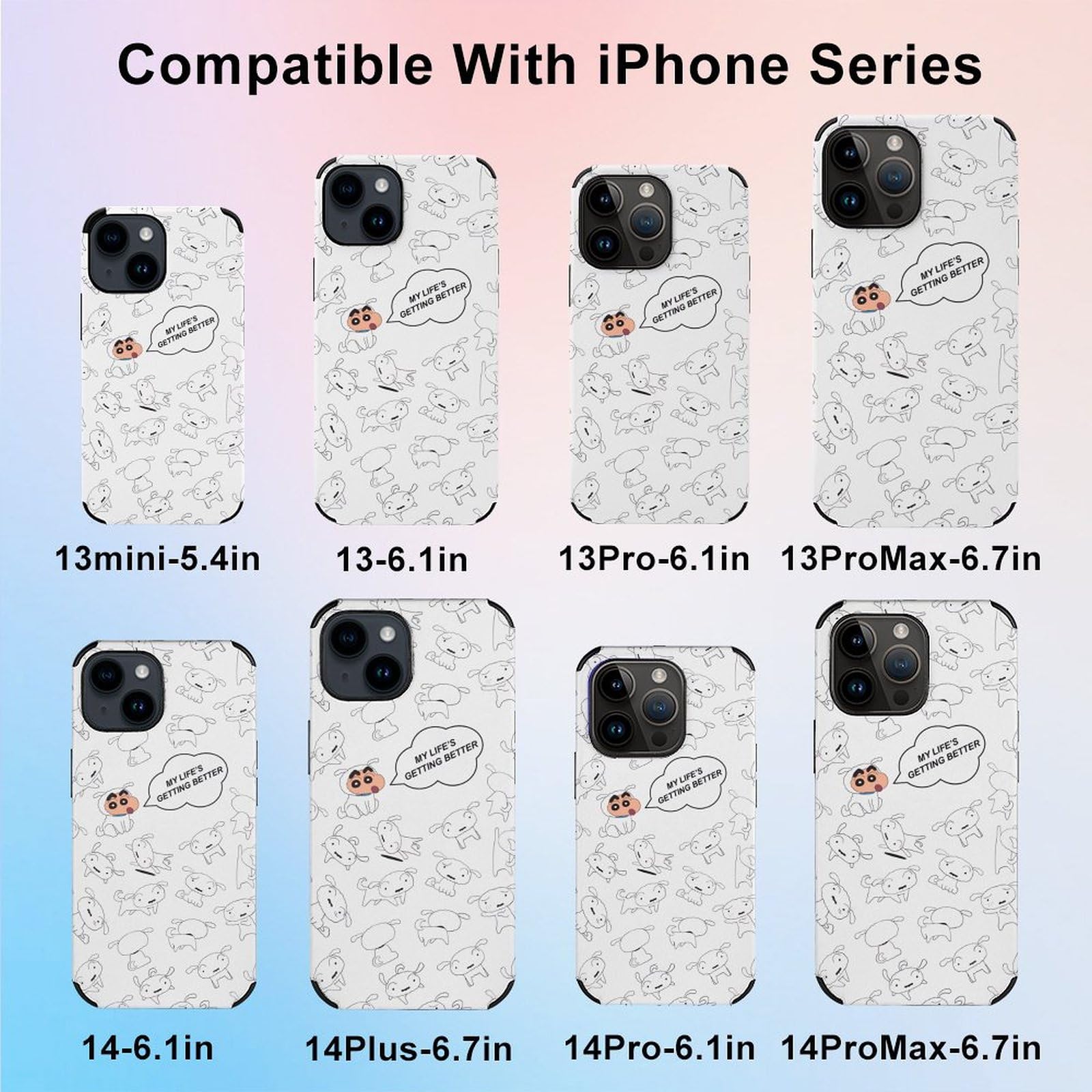 Amazon.co.jp: iPhone 15 Pro ケース クレヨンしんちゃん シロ 【全