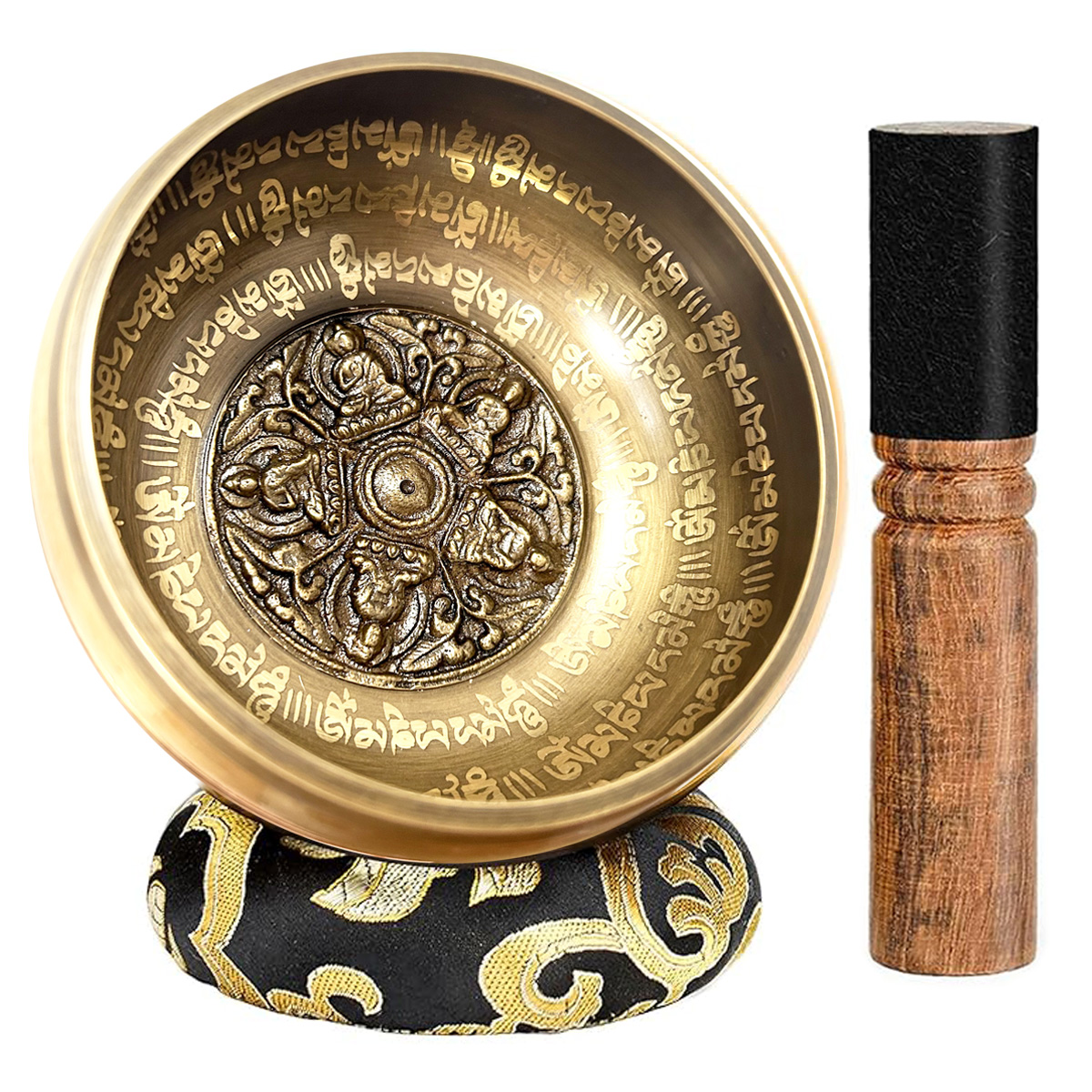 Amazon.co.jp: シンギングボウル 倍音 ネパール 7メタル製 伝統彫刻