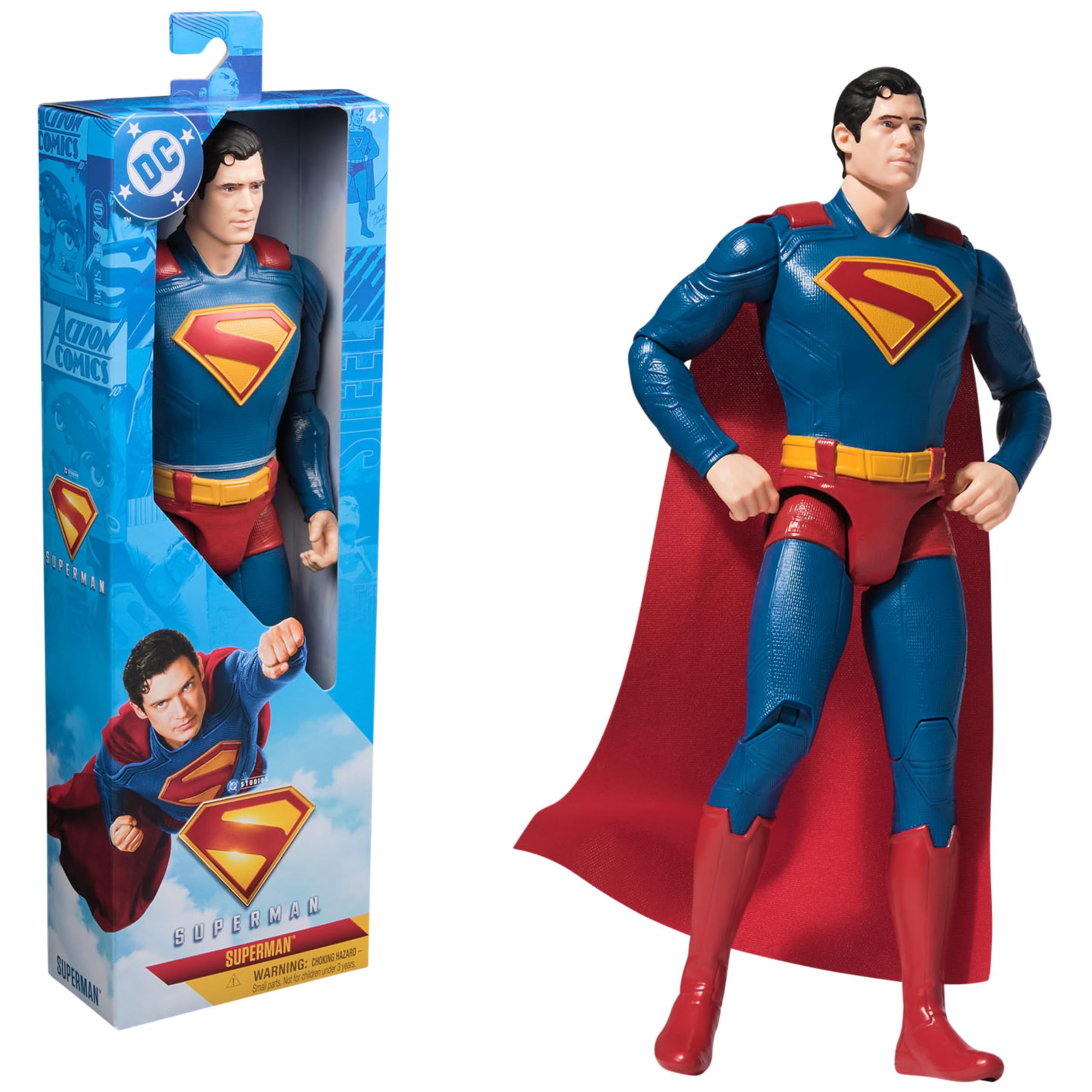DC Comics, Superman 12-inch Superhero Action Figure, Kids Toys for