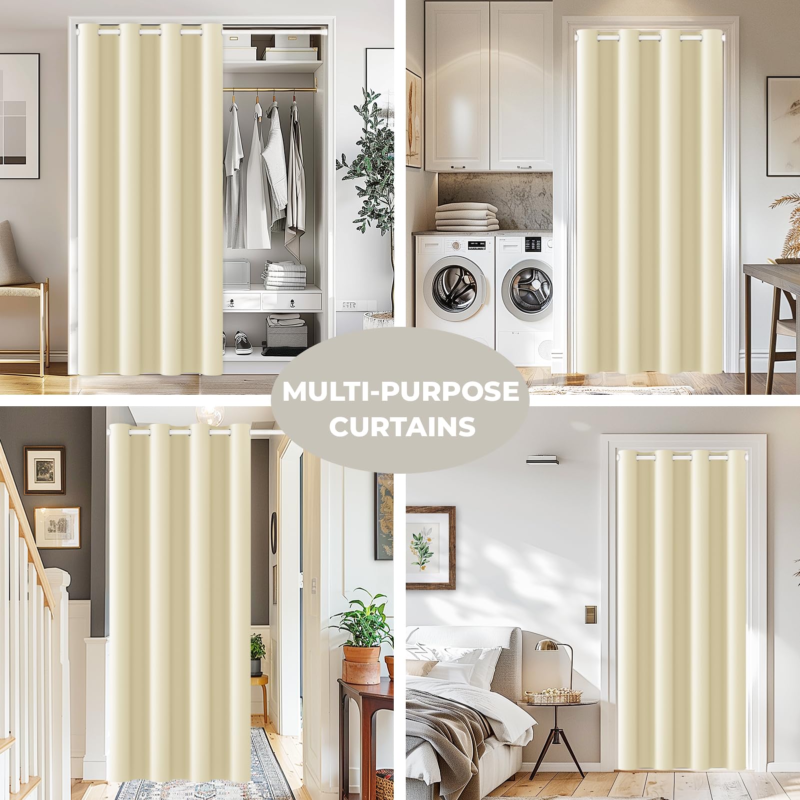 DOTBUY-SHOP Tenda per Porta Arte Moderna Interni Tende Oscuranti in Poliestere Tenda Divisoria per Interni Adatte per Finestra Cucina Ristorante Porta Corridoio (130x180cm,Bosco