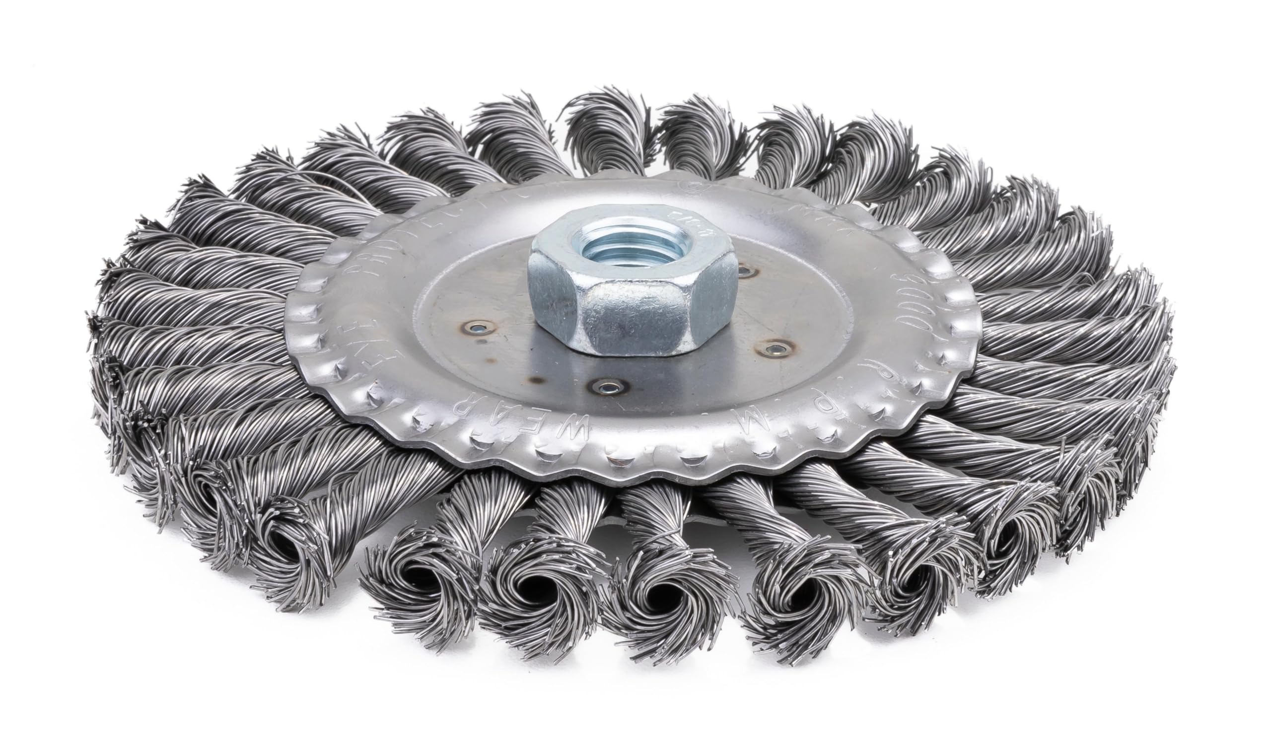 Harri Abrasives® - Twist Knotted Wire Wheel Brush - Carbon Steel - 6