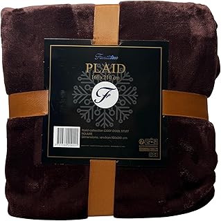 Fanititex Plaid cocooning Polaire - 160x210cm – Ultra Doux & Chaud – Couverture Cocoon Parfaite pour l’Hiver – Idée Cadeau Confort – 6 Couleurs au Choix (Chocolat)