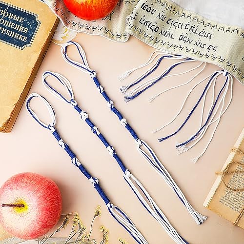 Miniatura 4 de Boao Tzitzits - Chal de oración con borlas pequeñas, accesorios para decoración del hogar, borlas