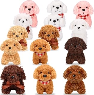 Zomiboo 14 Pcs Mini Plush Dogs Stuffed Animals Bulk, 4.7 Inch | Adopt a Puppy Dog Party Favors, Small Puppy Plush Toy for Baby Shower Goodie Bag Classroom Prize Birthday Party Supplies Gift