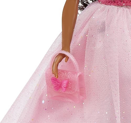 Miniatura 7 de MGA Entertainment Dream Ella Let's Celebrate Doll - Muñeca Yasmin, confeti de mariposa con purpurina rosa y dorada de 11.5 pulgadas, muñeca de moda