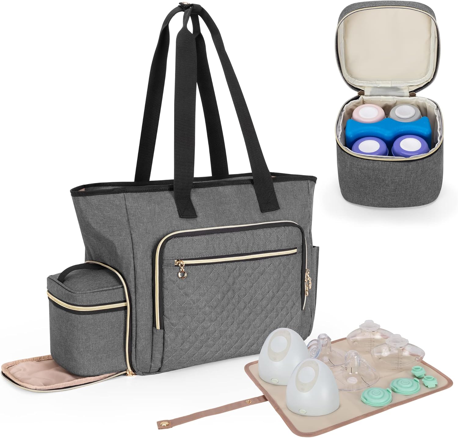 Luxja Wearable Breast Pump Bag (with a Breastmilk Cooler