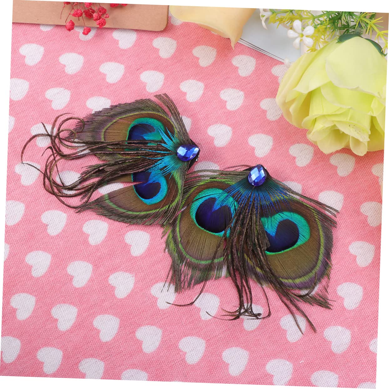 DOITOOL 6stücke Retro Haarnadeln Mit Pfauenfedern Elegante Haaraccessoires Für Frauen Und Mädchen Für Hochzeiten Und Partys