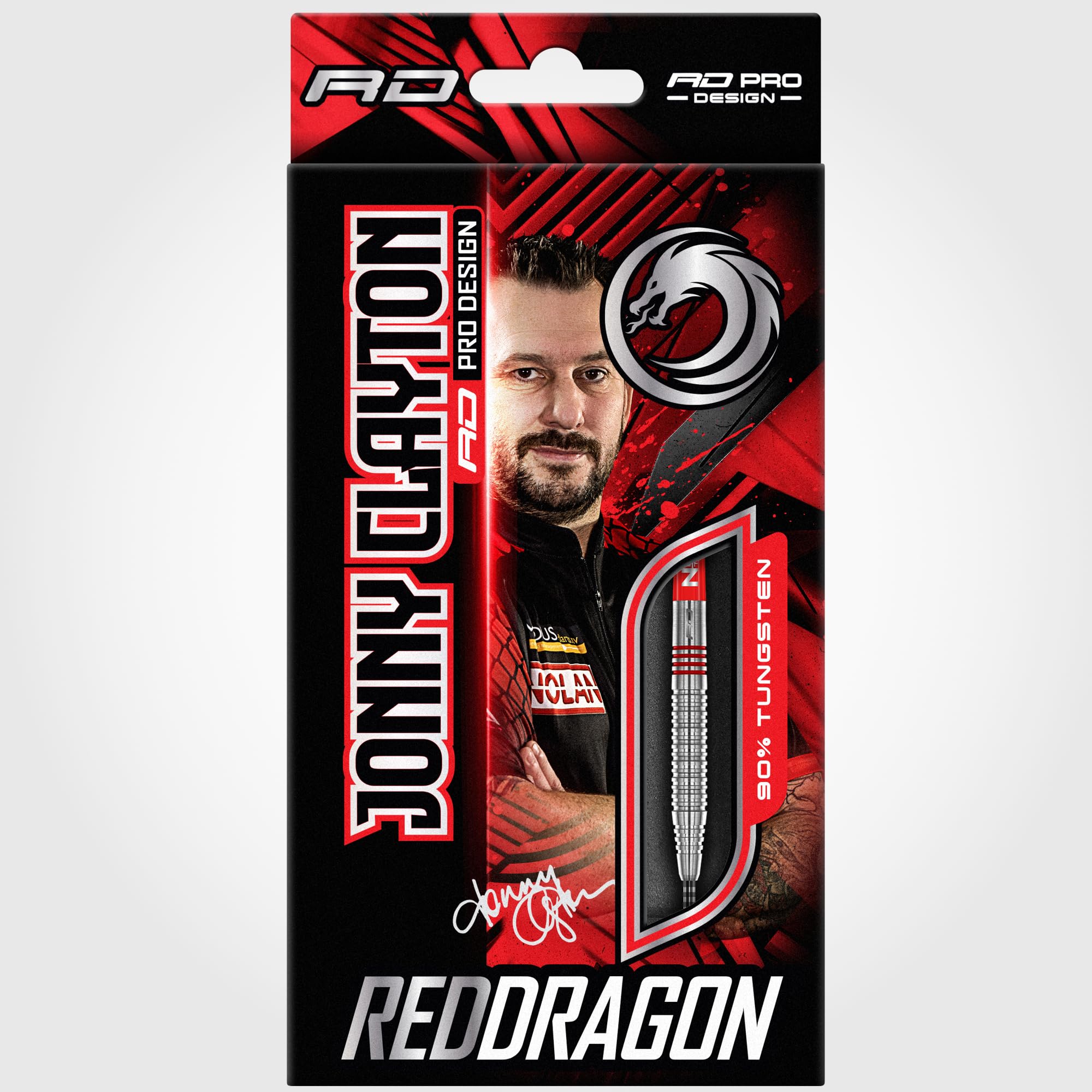 RED DRAGON Jonny Clayton - Set Di Freccette Originali 2.0, 24