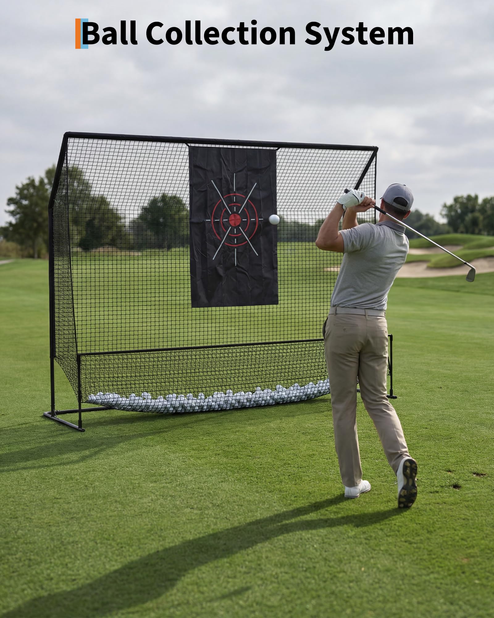 Filet de Frappe de Golf pour Balles Réelles, Filet d'Entraînement de Golf pour Intérieur et Extérieur, pour Jardin