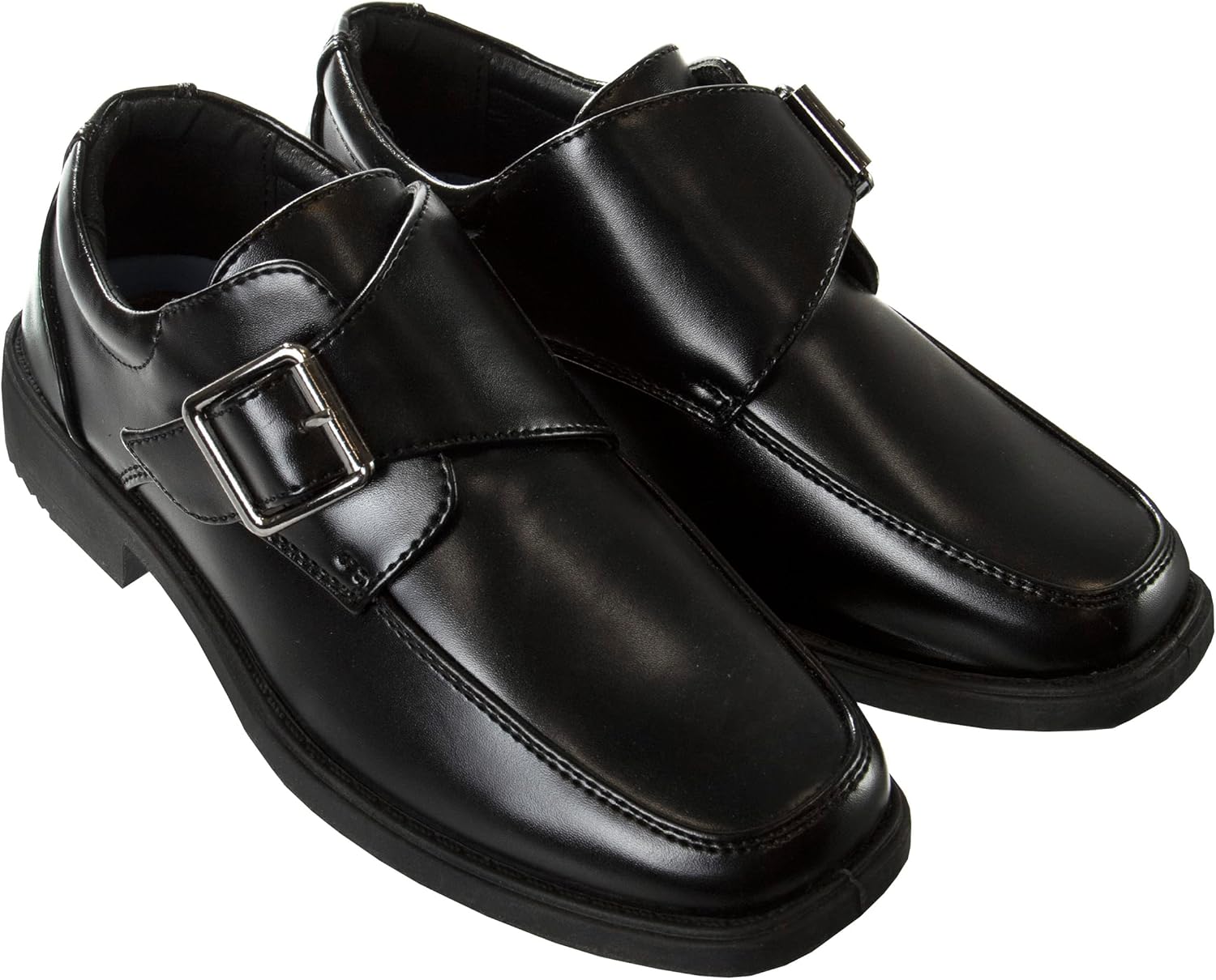 Josmo Boys Classic Comfort Oxford Shoe - Wing Tip Formal Dress Shoes lace up (Colors: Black/Brown/White) (Sizes: 7-10 Toddler / 11-2 Little Kid / 3-6 Big Kid) - Image 2