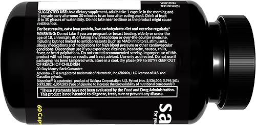 Miniatura 3 de Saba TrimPro - Quemador de grasa termogénico - Pérdida de peso, supresor del apetito y refuerzo de energía - Vitaminas, minerales e ingredientes