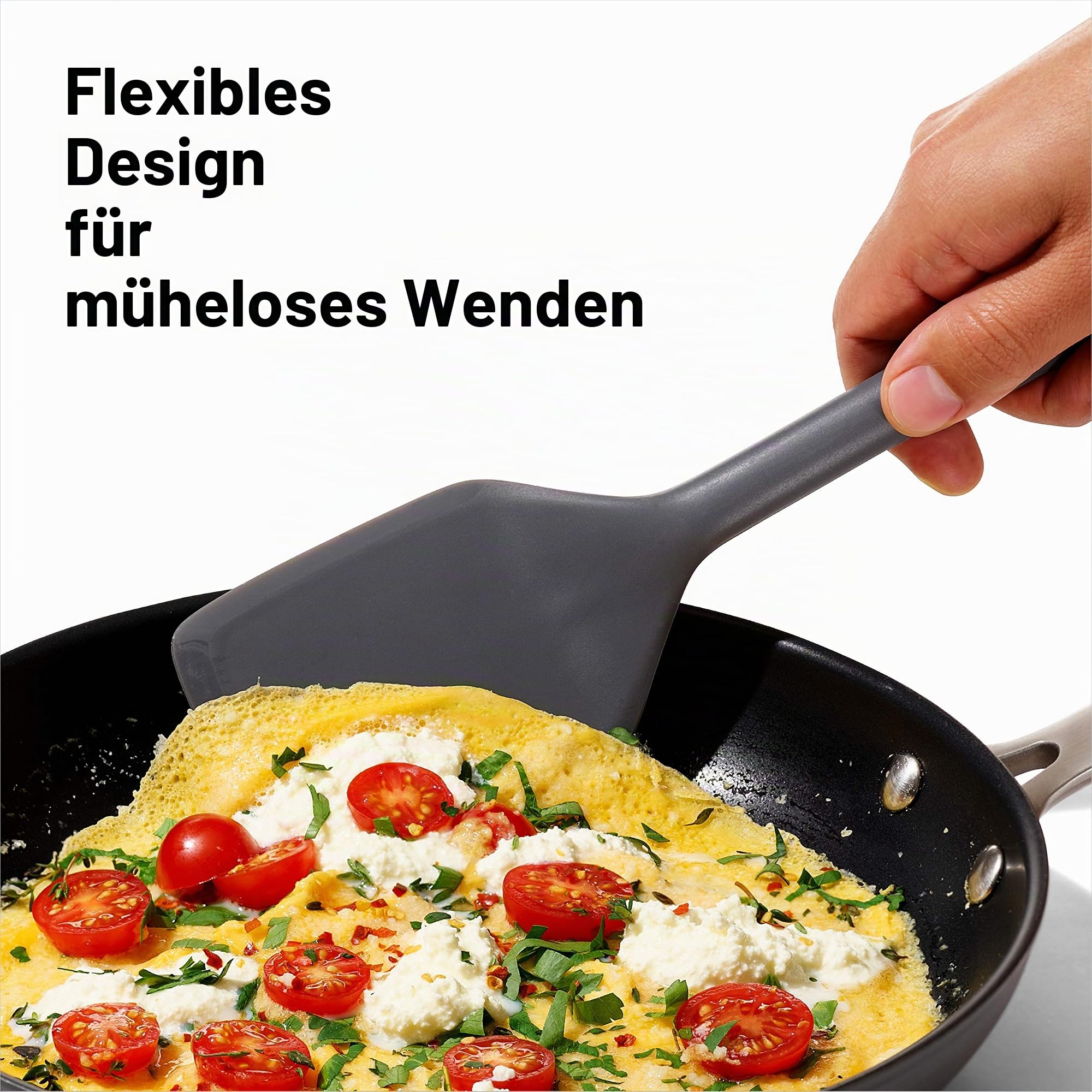 OXO Good Grips Silikon-Utensilien-Set, 3-teilig, Grau, Einheitsgröße