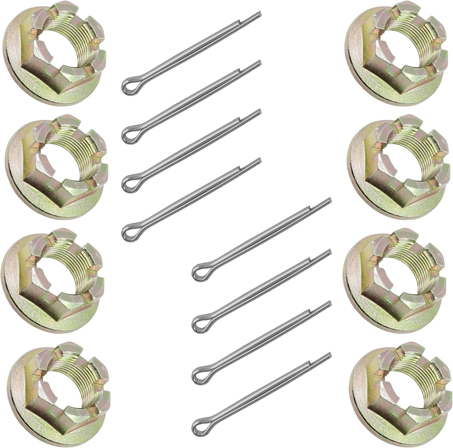 Caltric Front and Rear Wheel Castle Nut Compatible with Arctic Cat 450 EFI H1 4x4 Auto 2010-2015 8x