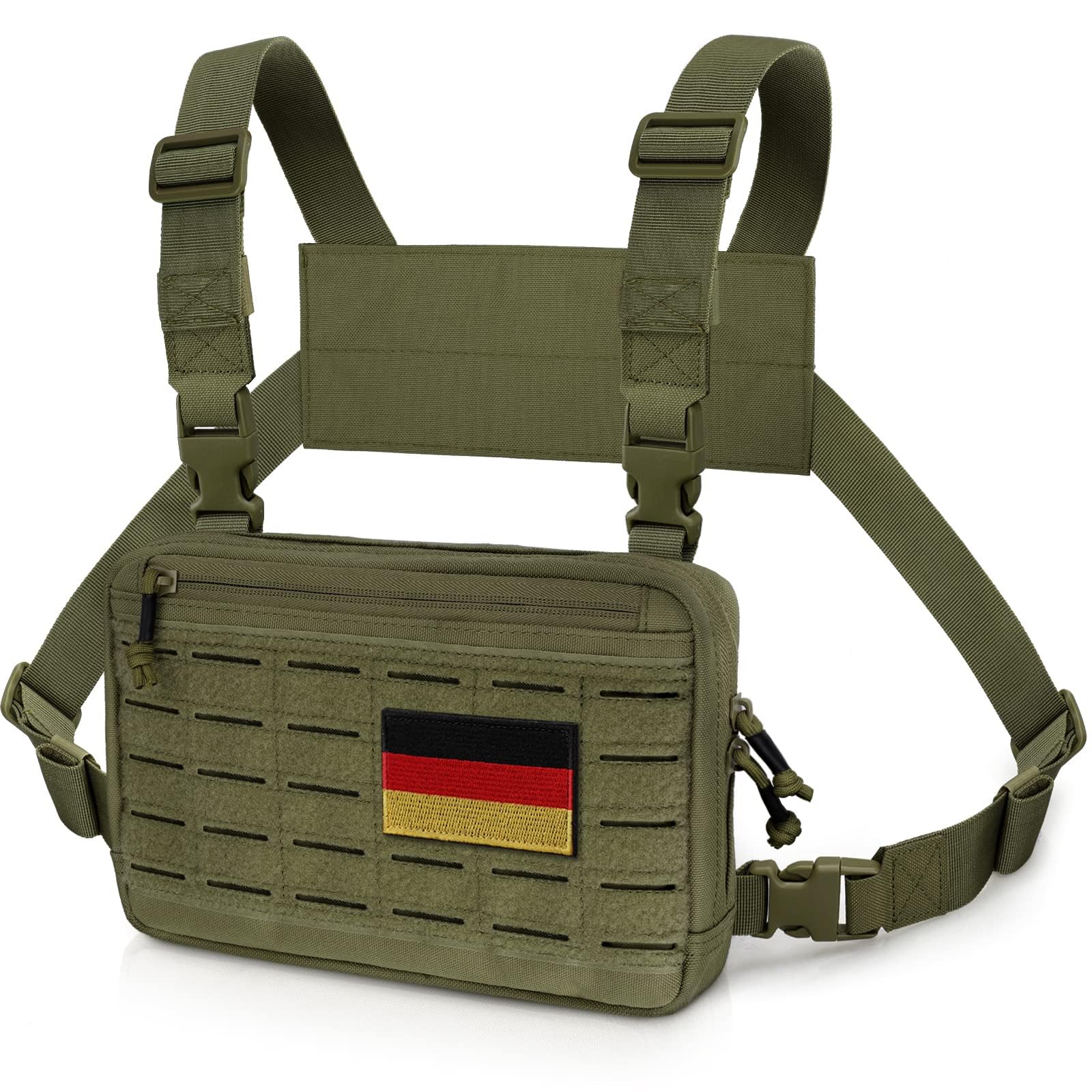 WYNEX Táctica Pecho Rig Corte Láser Molle Pouch Utilidad Recon Kit — view 9