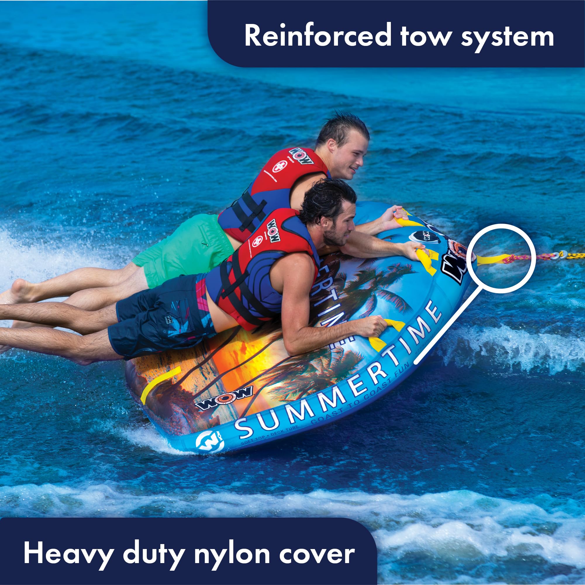 Wow World of Watersports Born to Ride Aufblasbares Deck Tube