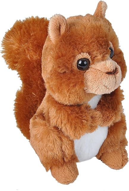 Wild Republic Red Squirrel Plush, Stuffed Animal, Plush Toy, Gifts for Kids, Hug’EMS, 7 inches