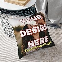 Vista 5 de Almohada personalizada con texto de imagen, de terciopelo de dos lados, funda de almohada personalizada con foto, decoración de habitación