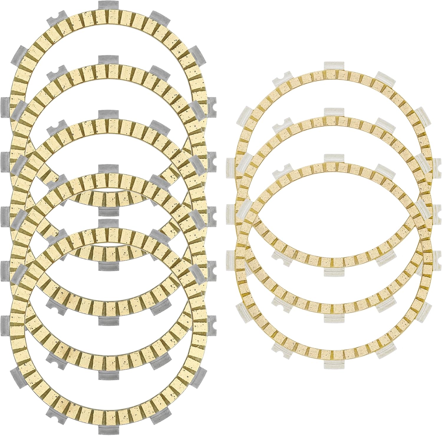 Caltric Clutch Friction Plates Kit Compatible with Suzuki GSX800RQM GSX8R GSX-8R GSX-800R 2023-2024 / DL800DERCM DL800RQM DL800ERC V-Strom 2023-2024