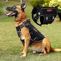 Vista 5 de No Pull Dog Harness -Tactical Dog Harness - Military Dog Vest with Adjustable - Dog Harness for Medium Dogs, Service Dog