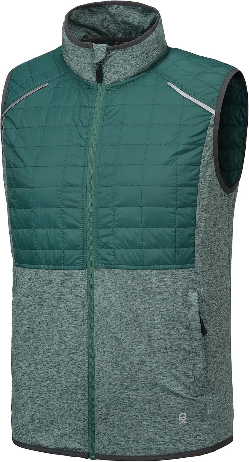 Little Donkey Andy Men's Lightweight Golf Vest Warm Outdoor Sleeveless Jacket for Hiking Travel Running Casual : Sports & Outdoors