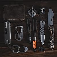 Vista 8 de KeyUnity KP03SW Titanium EDC Bolt Action Pen & KA01 Titanium Paracord Bead Bundle