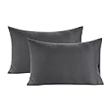 Lane Linen 100% Organic Cotton Pillow Cases King Size (20