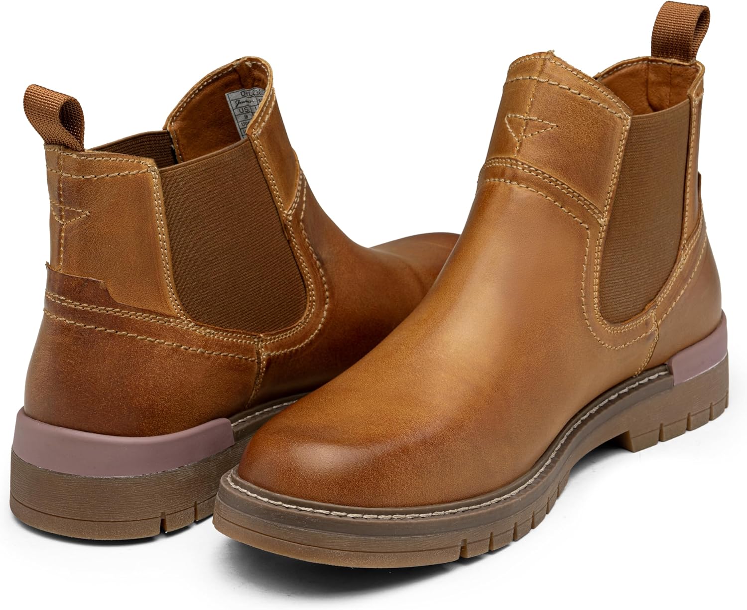 Jousen Chelsea Boots Casual Slip On Ankle Waterproof Mens Boots - Image 5