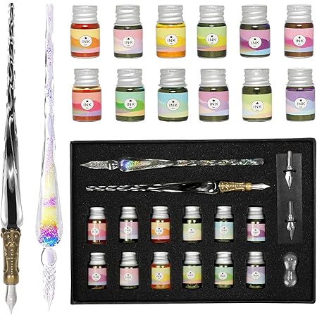 Stylo En Verre Artisanal Aun Auversy Pour Canal FM, Superbe Couleur #a88ef2