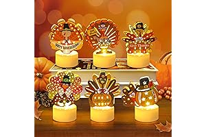 12 PCS Turkey Tea Lights Candles Give Thanks for Life