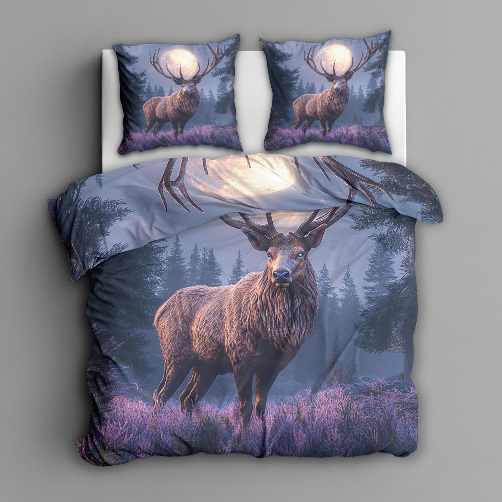 Parure lit cerf 140x200 pour créer une ambiance chalet de montagne