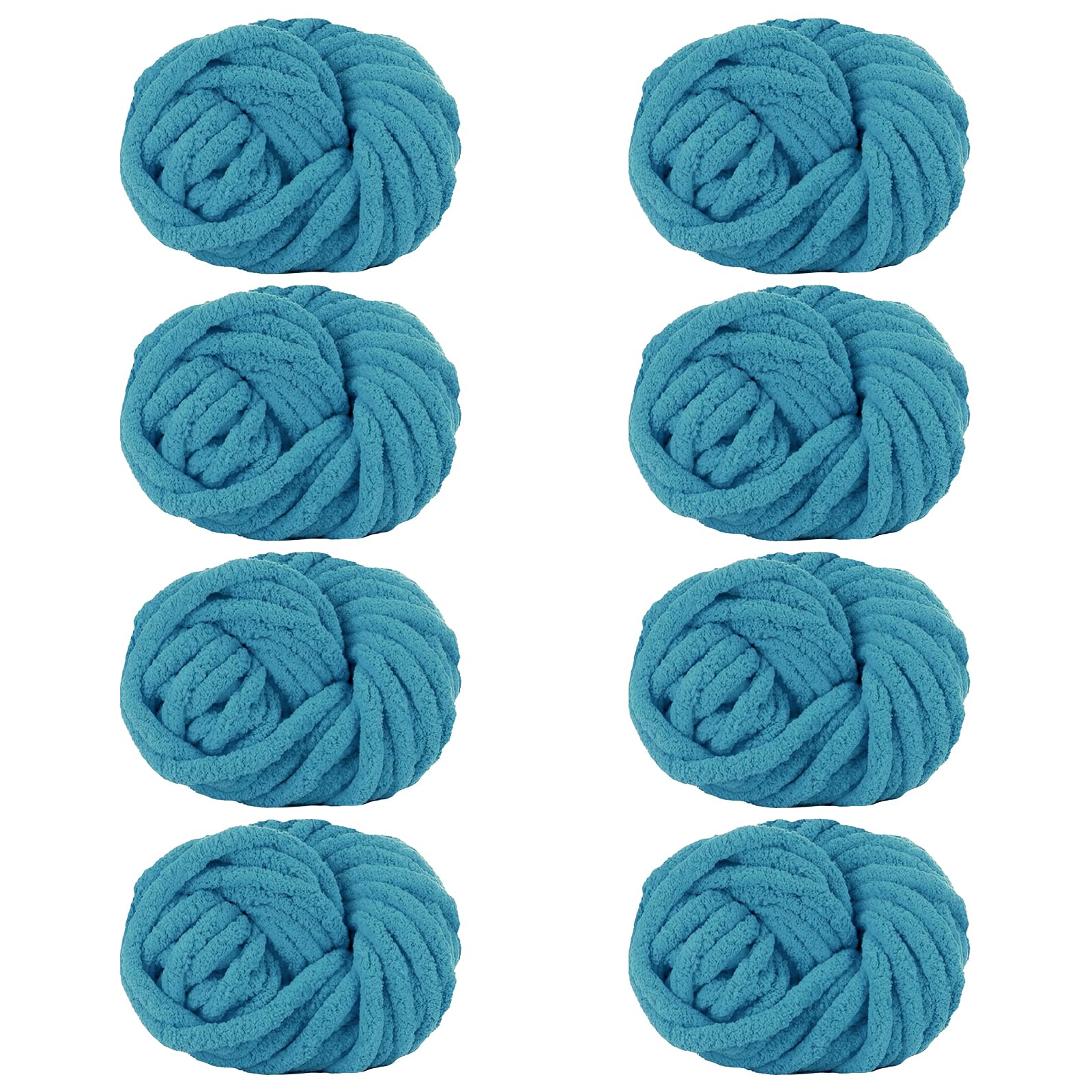 Maxee Dicke Wolle Garn 8 * 250 Stück, Sperrige Armstricken Wolle, Soft Arm Knitting, XXL Grobstrick Weiches Wollgarn, zum Häkeln für Decke, Perfekt zum Weben von Haustier Nest, Decken, Zierkissen