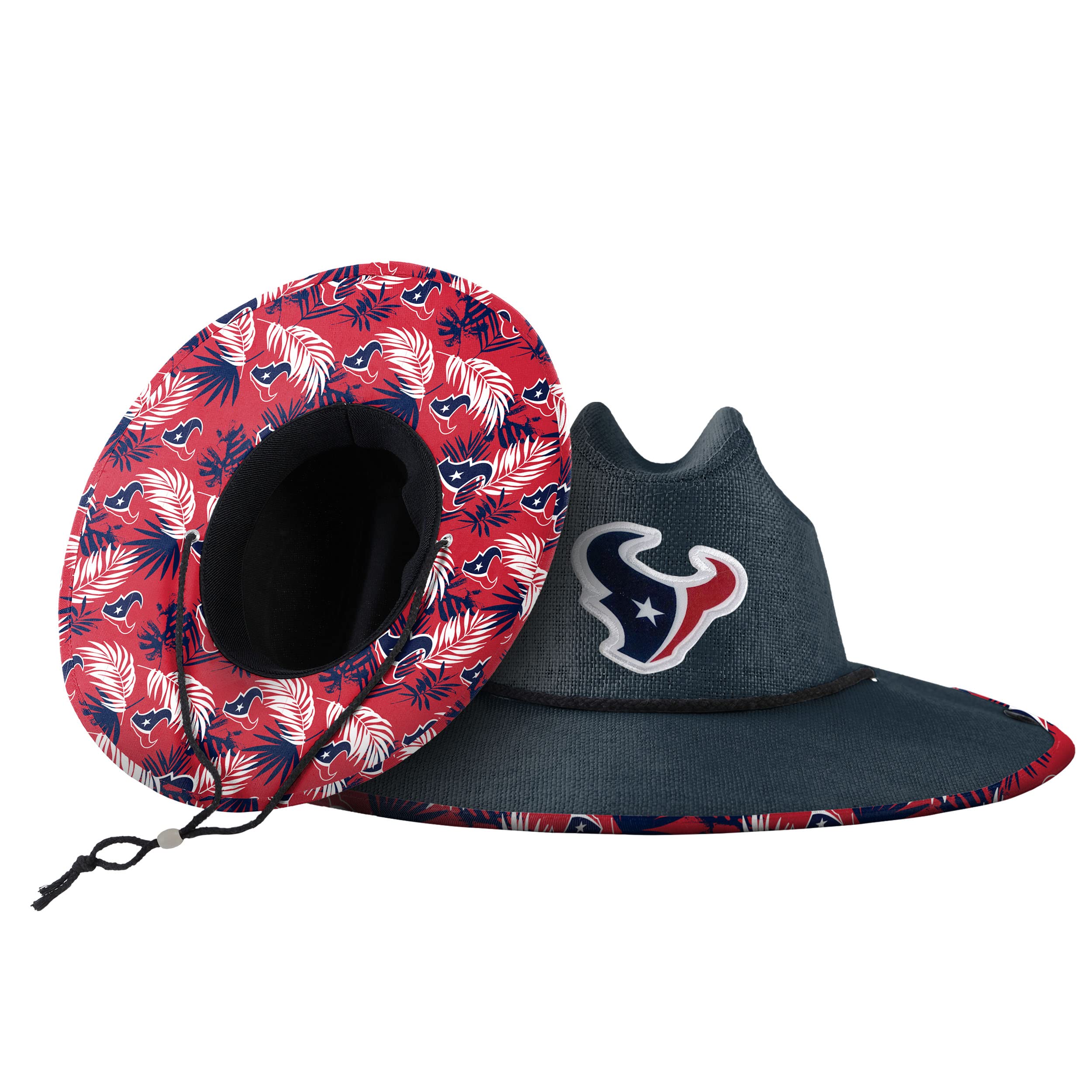 FOCO Houston Texans NFL Team Color Straw Hat
