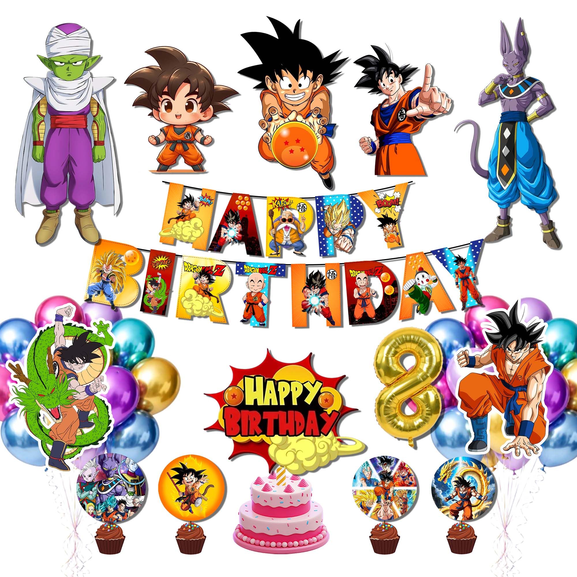 アニメ Birthday Shake Sphere Partyjoy Anime Action Hero Birthday Decoration Kit – Kids Cartoon