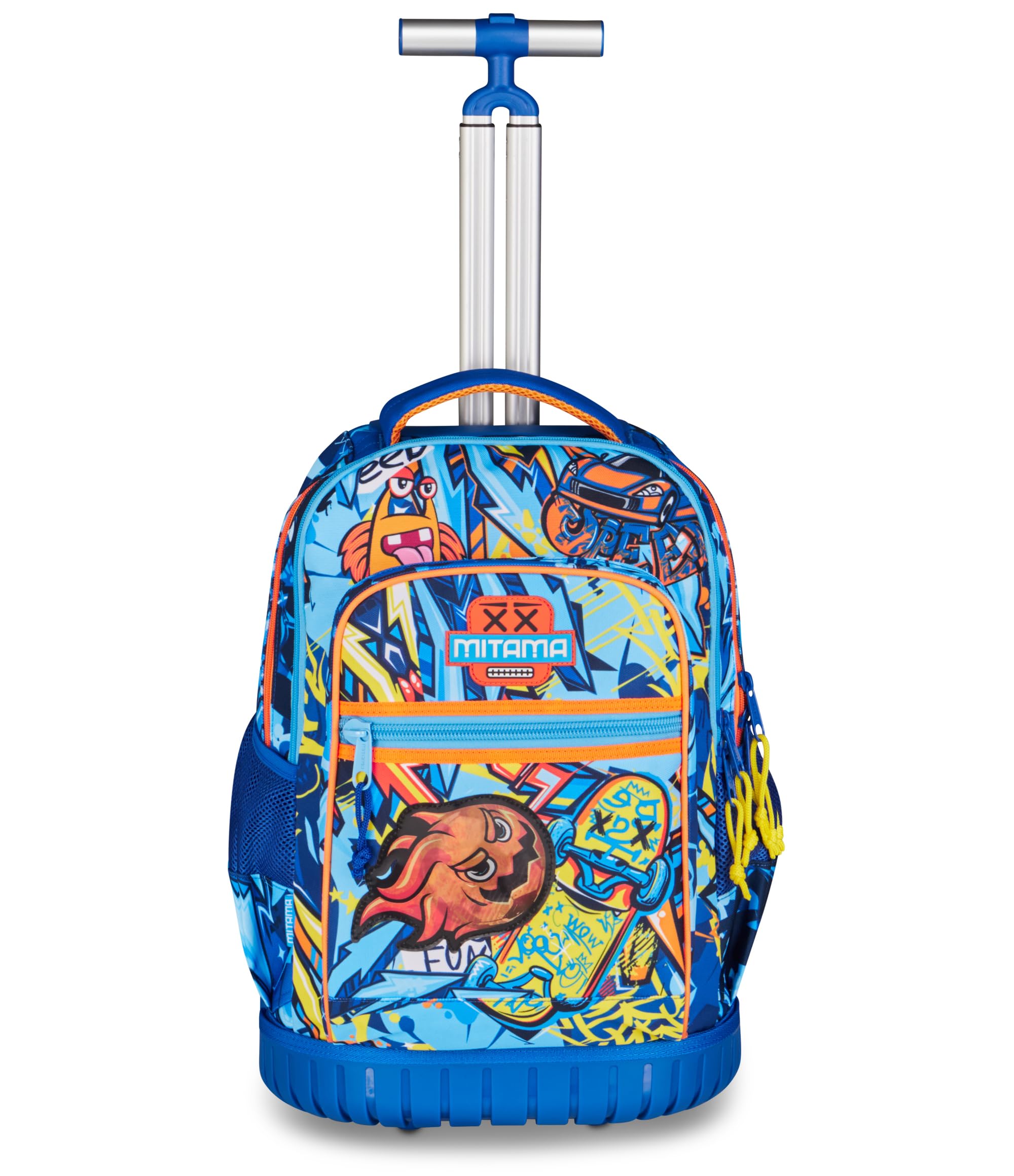 Mitama Zaino Trolley Run Maxi FunnySport, Spallacci a scomparsa, Bambini e Bambine, Tasca Porta Borraccia, Doppio uso, azzurro | Spallacci a scomparsa, Tasca Porta Borraccia, Doppio uso